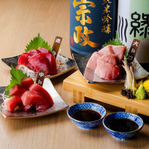 刺身3点盛り/濃厚海老刺身