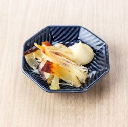 ポテトフライ/若鶏唐揚げ/えいひれの炙り