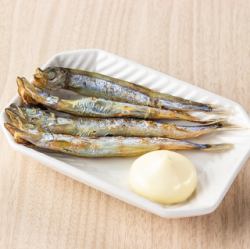 子持ちシシャモの炙りやき