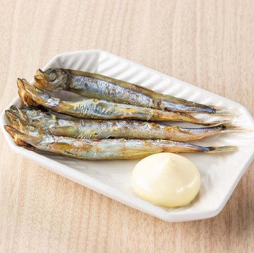 子持ちシシャモの炙りやき