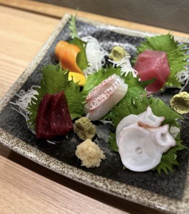 [Hot Pepper only! Substantial food and all-you-can-drink] 5,000 yen sashimi assortment course (2 hours of all-you-can-drink included)