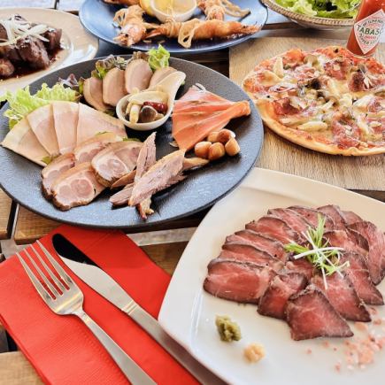 【肉好き必見】燻製×和牛×ラムのプレミアム肉尽くしコース【食事のみ】