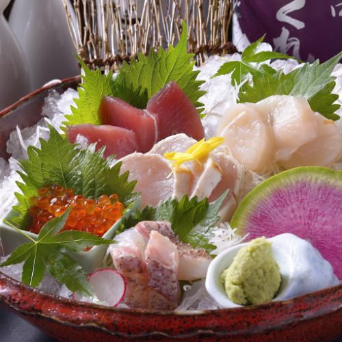 Assorted sashimi "Hana" (assorted 5 types) for one person