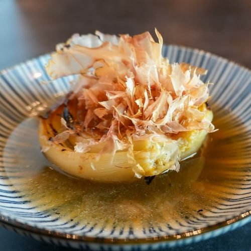 焼き玉ねぎの出汁浸し