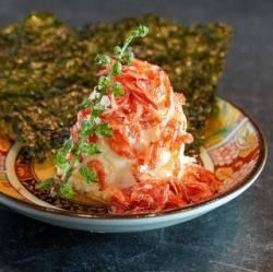 自家製海老ラー油のクリームチーズ