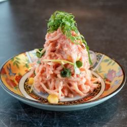 切り干し大根とかいわれの明太ポリポリ