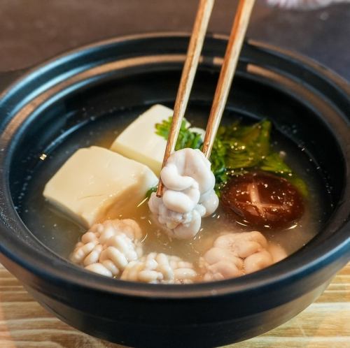 白子と春菊の鯛出汁おでん