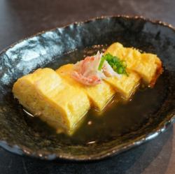 ずわい蟹の餡掛け出汁巻き玉子