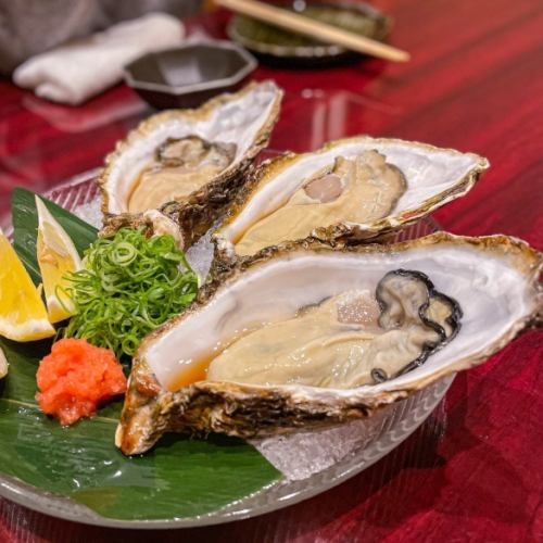 Seasonal ingredients Raw oysters