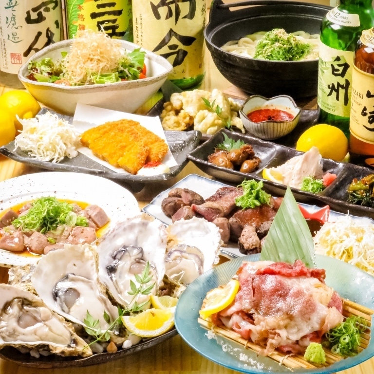 朝挽き豚を中心とした肉料理と新鮮牡蠣がウリ！様々なシーンでご利用可能な居酒屋。