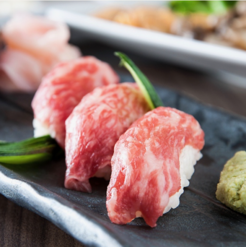 Specialty meat sushi