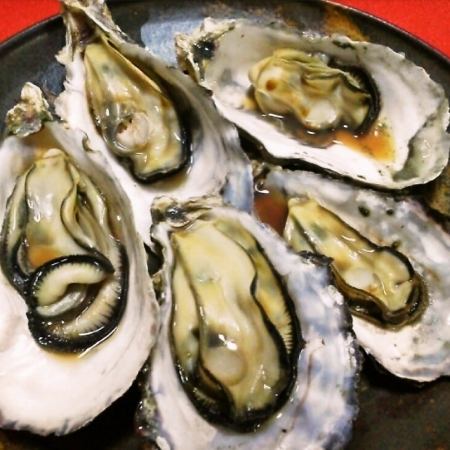 ★ Signboard menu ★ Live oysters