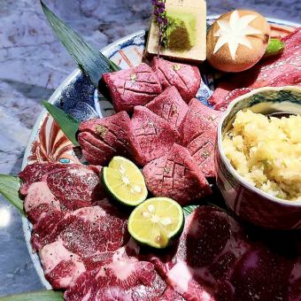 【女子会コース】タン・カルビ・ハラミ・チャンジャ巻き等全25品4500円(税込)/+2000円で飲放付