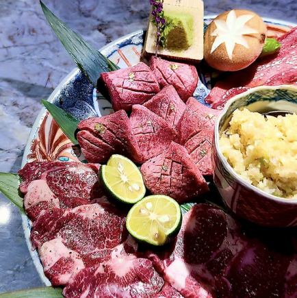 【女子会コース】タン・カルビ・ハラミ・チャンジャ巻き等全25品4500円（税込）/+2000円で飲放付