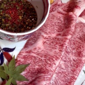 近江牛サーロイン焼きしゃぶ