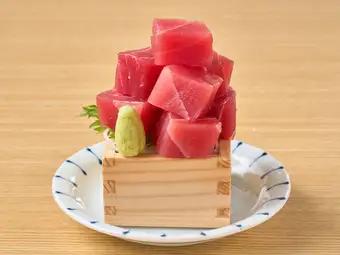 [まぐろ] 赤ブツ枡盛り