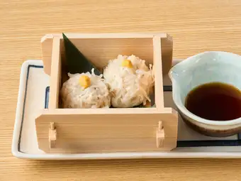 鮪の葱まみれ／イカ焼売