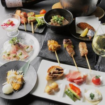 "Course only" 7,000 yen Satisfying specialty skewers Kushi dates, birthdays, anniversary specials