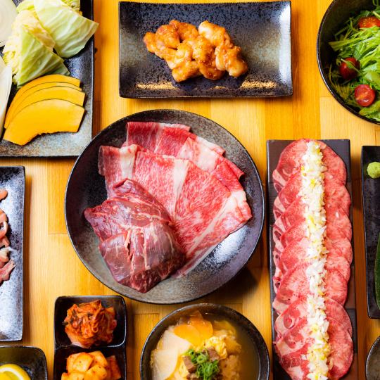 【享受熔岩烧烤的特别套餐】Ichi。还可以吃海鲜！12道菜品合计5500日元！