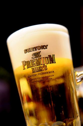 Premium malts draft beer