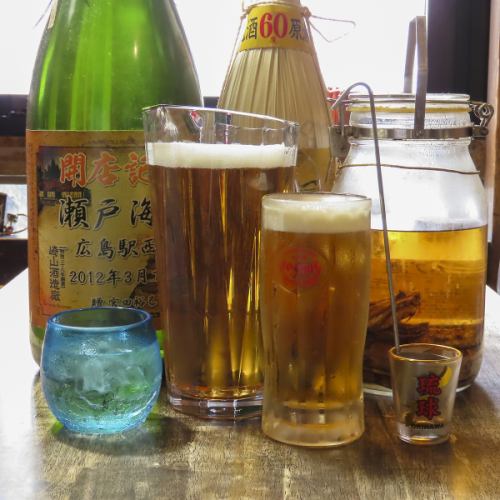 A wide variety of Okinawan drinks