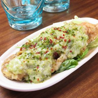 グルテンフリー【名物鶏南蛮】玉子＆サラダ油不使用 手作り豆乳アボカドディップ