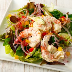 Shrimp and avocado salad