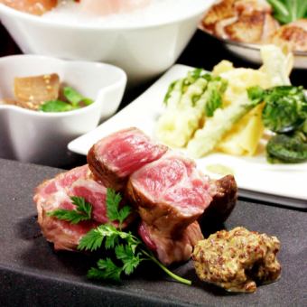 【全6品】厳選和牛サーロインステーキ と旬の食材満喫コース9,900円