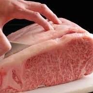 The deliciously melt-in-your-mouth marbled Wagyu beef