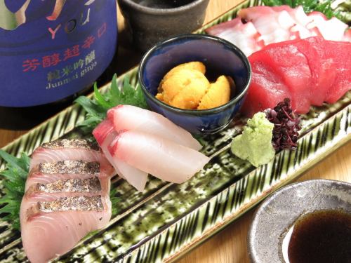 Carefully selected sashimi by the owner ♪