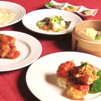 [2 hours all-you-can-drink included] "Irodori" Shrimp chili, sweet and sour pork, and more! 8 dishes total for 5,200 yen