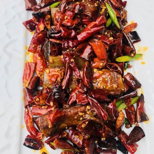 Spicy stir-fried spareribs