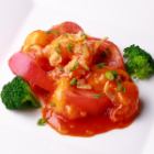 Peeled Shrimp with Fresh Tomato Chili Sauce