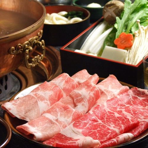 Mixed Beef and Pork Shabu Course