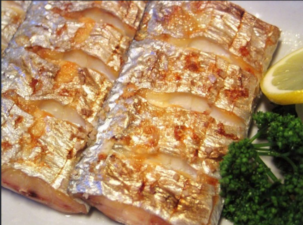 Grilled cutlass fish