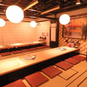 It's a private room with a horigotatsu (sunken kotatsu table)♪You can enjoy your meal slowly because it's a private room with a private room☆If you're looking for an izakaya in Matsudo, leave it to Hana no Mai Matsudo branch!