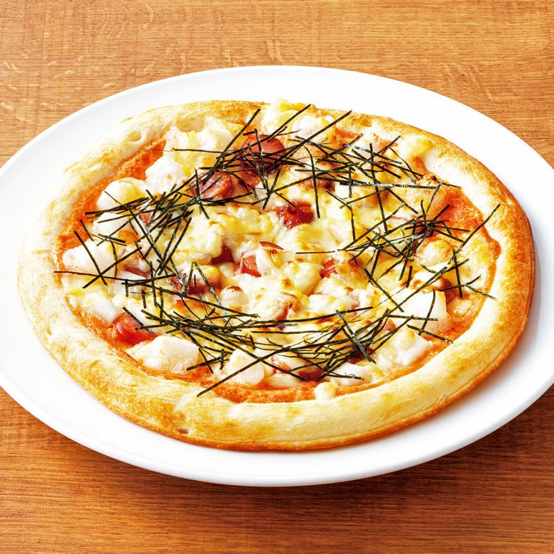 Mochi Mentaiko Mayonnaise Pizza