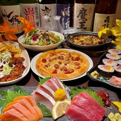 [September and October only] 4,000 yen course with 3 hours of all-you-can-drink draft beer, 7 dishes