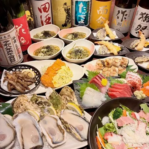 【2026年7月8月限定】生ビールOK３時間飲み放題付き6,000円コース　全9品