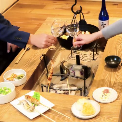 【心温まる囲炉裏体験】