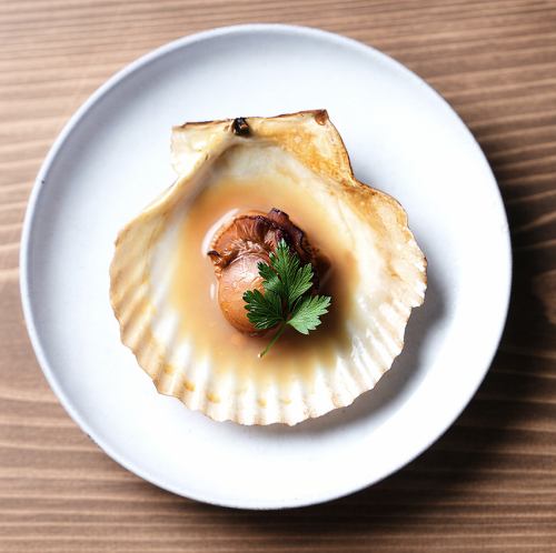 ホタテの酒粕焼き