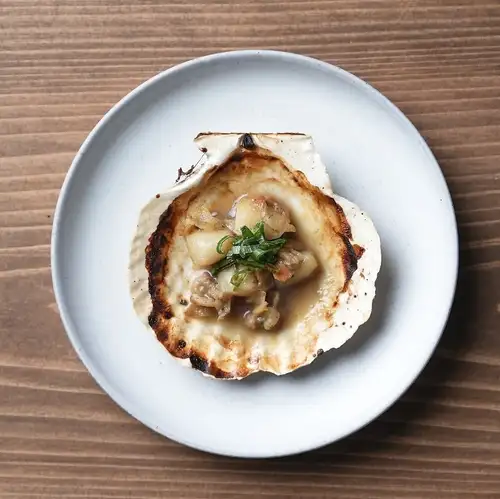 ホタテの酒粕焼き