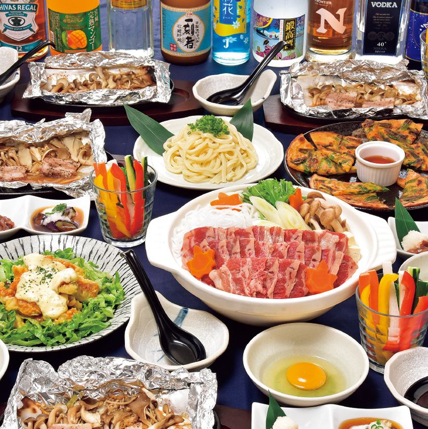 【焼肉宴会コース】2時間制飲み放題付！全9品5,000円（税込）