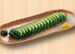 胡瓜の一本漬け/長なす一本漬け/国産するめいかの塩辛