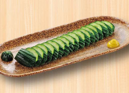 胡瓜の一本漬け/長なす一本漬け/国産するめいかの塩辛