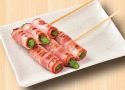 アスパラベーコン巻/岩下の新生姜肉巻/もちベーコン巻