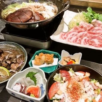 ◆迎送會必看◆【共6道菜】使用時令食材的豪華套餐★飽腹套餐4,000日元*僅限食物
