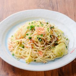 桜えびと春キャベツの焼きラーメン