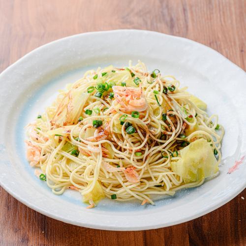 桜えびと春キャベツの焼きラーメン