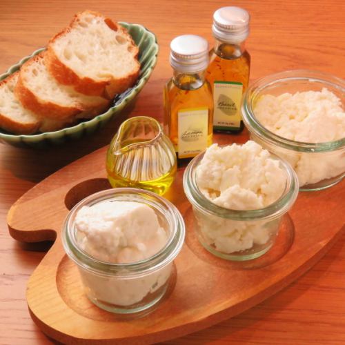 チーズの盛り合わせ